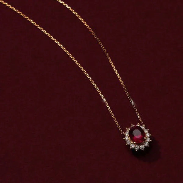 Elegant Ruby Necklace