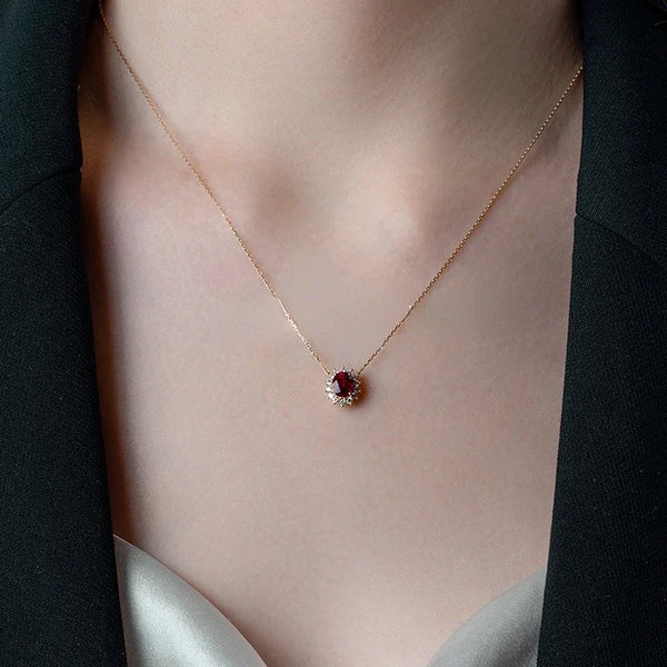 Elegant Ruby Necklace